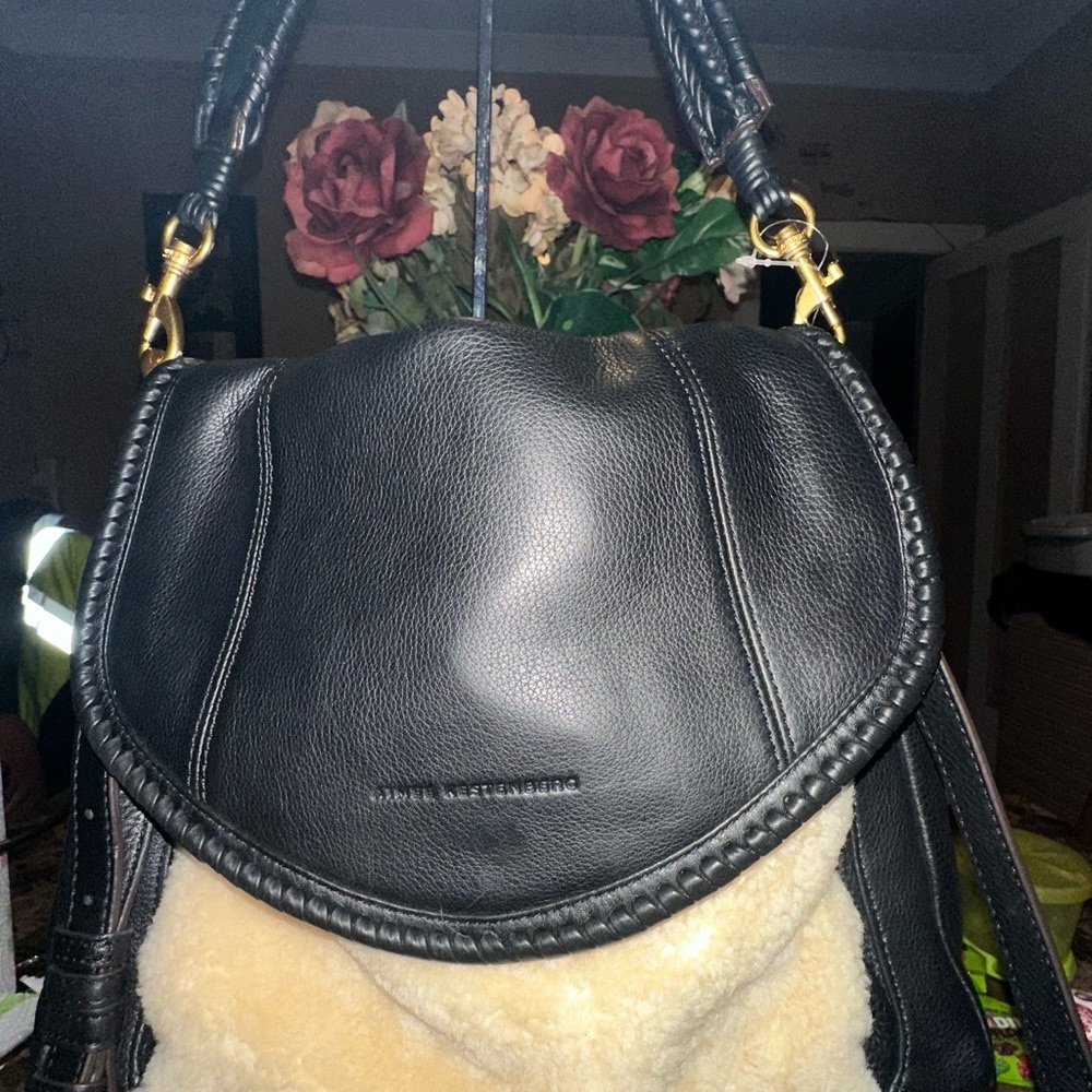 Aimee Kestenberg Black Leather Shoulder Bag
